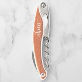 Script Terra Cotta Corkschraube Flaschenöffner Kellnermesser (Rückseite)