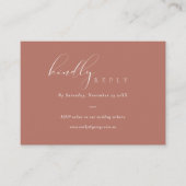 Script Terracotta Online Wedding Website UAWG Begleitkarte (Vorderseite)