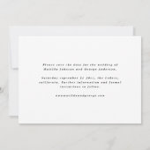 Script text Foto Save The Date (Rückseite)