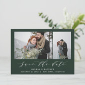 Script text Foto Save The Date (Stehend Vorderseite)