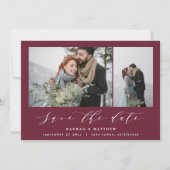Script text Foto Save The Date (Vorderseite)