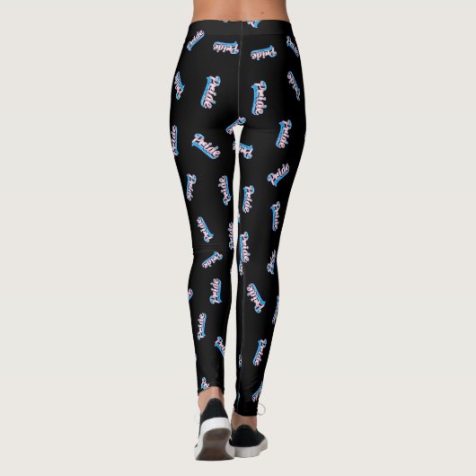 Script Transgender Pride Leggings (Rückseite)