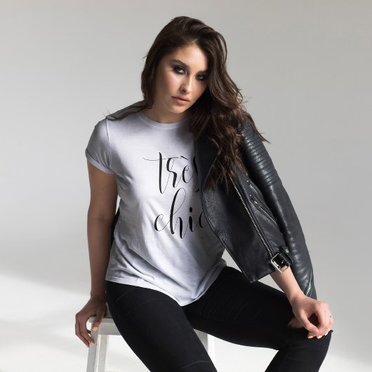 Script Typografie Très Chic T-Shirt