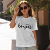 Script Typografy - Bonjour T-Shirt