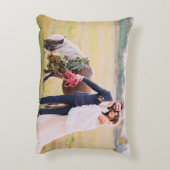 Script Typografy Custom Mr. Wedding Foto Dekokissen (Rückseite(Vertikal))