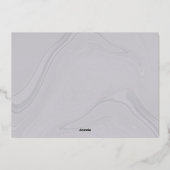 Script Typografy Graduate Announcement Foto-Karte Folieneinladung (Rückseite)