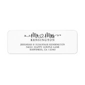 Script Typografy Mr. Wedding Rücksendeadresse (Vorne)