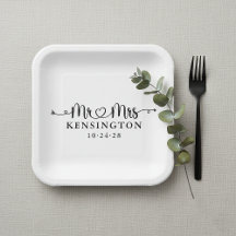 Script Typografy Personalisiert Mr. Wedding