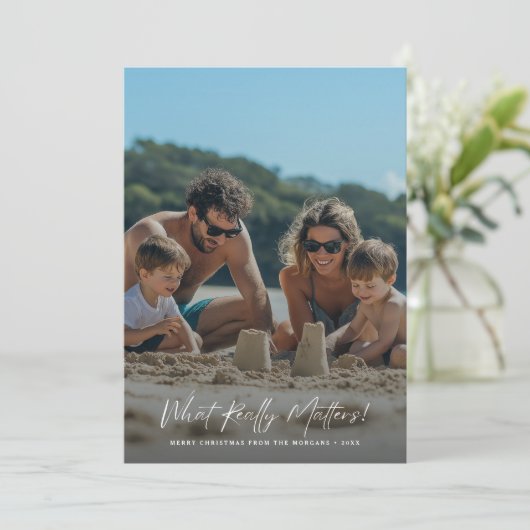 Script, was wirklich zählt Beach Foto Weihnachten (Stehend Vorderseite)