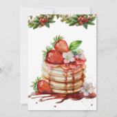 Script Watercolor Berry sweet Baby shower Einladung (Rückseite)