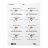 Script watercolor quail egg labels (Vorne)