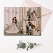 Script Wedding 3 Foto Vielen Dank Postcard Postkarte