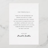 Script Wedding Foto Vielen Dank für die Einladung (Rückseite)