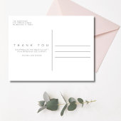 Script Wedding Foto Vielen Dank Postcard Postkarte