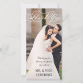 Script Wedding Vielen Dank Dankeskarte (Vorderseite)