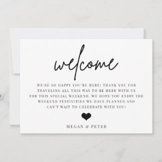 Script Wedding Welcome Bag Beilage Card Einladung
