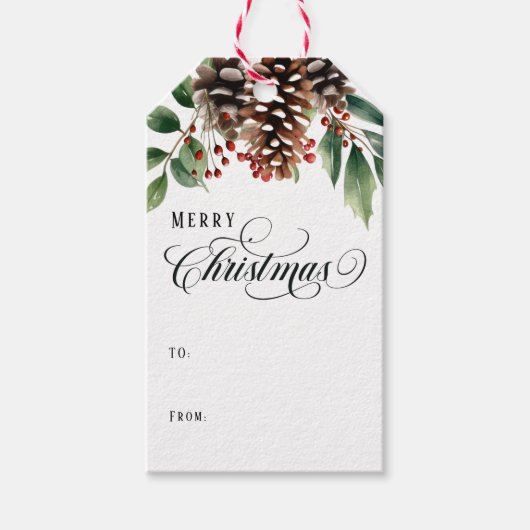 Script Weihnachten Geschenkanhänger (Vorderseite)