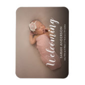 Script Welcome Baby Foto Magnet (Vertikal)