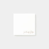 Script White & Gold vom Schreibtisch des Individue Post-it Klebezettel (Vorderseite)