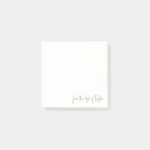 Script White & Gold vom Schreibtisch des Individue Post-it Klebezettel