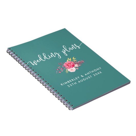 Scripte und Blumenzettel Notizblock (Rechte Seite)