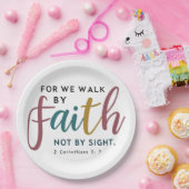 Scripted 2 Corinthians 5 7 Walk By Faith Not Sight Pappteller (Party)