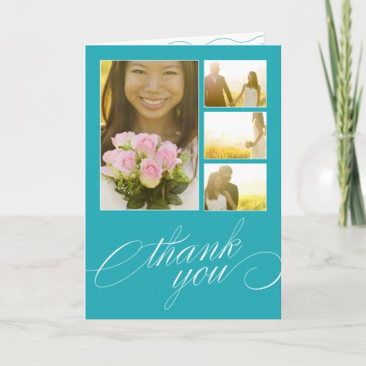 SCRIPTED COLLAGE | WEDDING THANK YOU CARD DANKESKARTE (Vorderseite)
