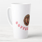 Scripted Elegance: Design von Schriftart-adorned T Milchtasse (Linke Ecke)