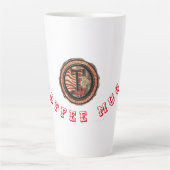 Scripted Elegance: Design von Schriftart-adorned T Milchtasse (Vorderseite)