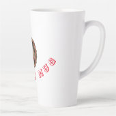 Scripted Elegance: Design von Schriftart-adorned T Milchtasse (Rechts)