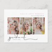 Scripted Snapshots Foto Abschluss Ankündigung Postkarte (Vorderseite)