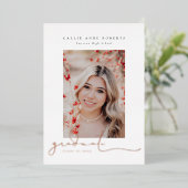 Scripted Snapshots Foto Abschluss Folieneinladung (Stehend vorne)