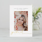 Scripted Snapshots Foto Abschluss Folieneinladung (Stehend vorne)