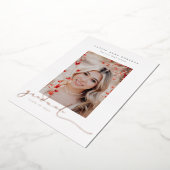 Scripted Snapshots Foto Abschluss Folieneinladung (Gedreht)