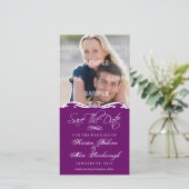 Scriptina Save the Date Fotokarte (Stehend Vorderseite)