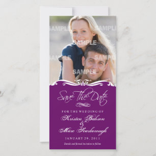 Scriptina Save the Date Fotokarte