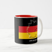 Scripting Angepasste DEUTSCHE FLAG MAP Black Zweifarbige Tasse (VorderseiteRechts)