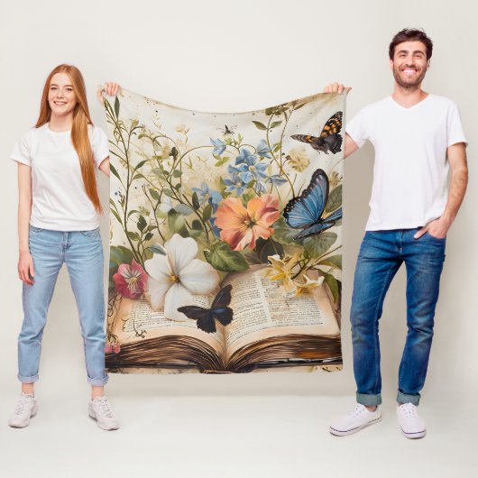 Scripting Blooms Serene Fleecedecke (Beispiel)