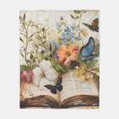 Scripting Blooms Serene Fleecedecke (Vorderseite)