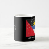 Scripting Customized ANTIGUA BARBUDA FLAG Black Kaffeetasse (Mittel)