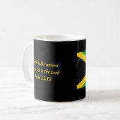 Scripting Customized Patriotic JAMAICA FLAG Black Kaffeetasse (Vorderseite Links)