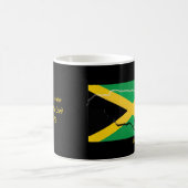 Scripting Customized Patriotic JAMAICA FLAG Black Kaffeetasse (Mittel)