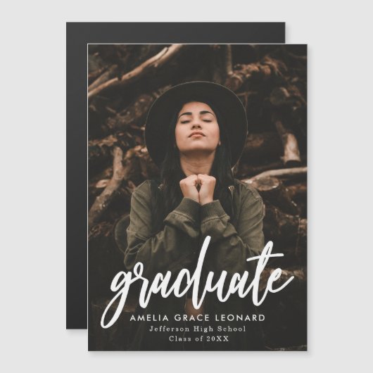 Scripting-Foto-Abschluss Magneteinladung (Vorne/Hinten)