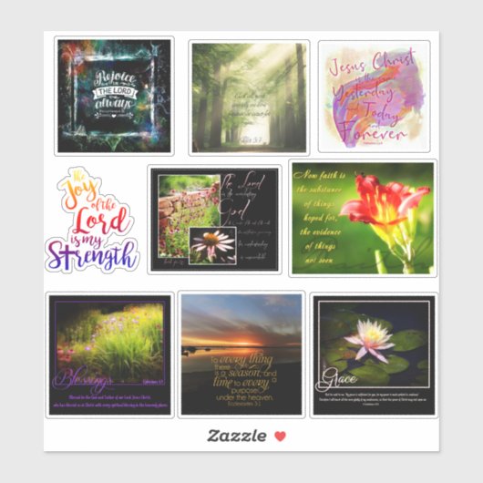 Scripting-Foto Aufkleber (Blatt)