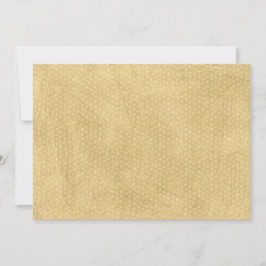 Scripting Grad Navy und Gold Abschluss Ankündigung (Rückseite)