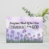 Scripting Grußkarte Danke (Stehend Vorderseite)