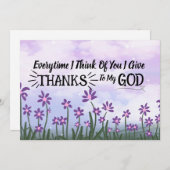 Scripting Grußkarte Danke (Vorne/Hinten)