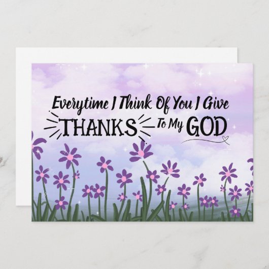 Scripting Grußkarte Danke (Vorne/Hinten)