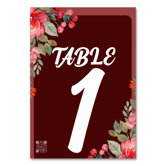 Scripting Hochzeit Tischnummer (Rückseite)