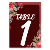 Scripting Hochzeit Tischnummer (Vorderseite)